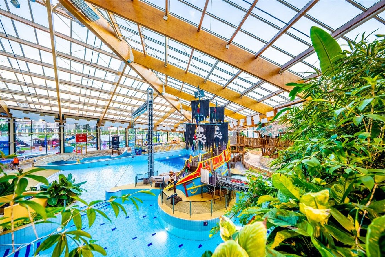 Aquapalace Water World in Prague, Czechia.